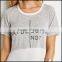 hot basic t-shirt 100% sure t-shirt with zipper t-shirt printing