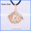 Star Shape Hollow Copper Chime Magic Box Cage Mom Baby Belly Bell Harmony Pregnancy Necklace Pendant BAC-M014