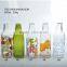 high quality 1L glass milk bottle with plastic lid