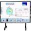Movable IR digital interactive magnetic board, finger touch interactive whiteboard with projector