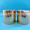 silver/gold disc top cap, aluminum disc cap