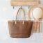 Handmade beautiful wholesale straw beach bag ,women fashion holiday vocation straw handbag