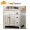 LB-LX2117 China manufacture black and white moden design solid wood bathroom cabinet