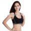 86% supplex 14% spandex sports crop bra with logo printing