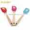 FDA/LFGB Wood Handle Printed Good Function Silicone Ktichen Spatula