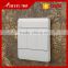 top selling pure white BIHU new version flat 3 gang wall light push button switch and socket