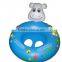 cute cow head inflatable pool float,inflatable baby boat