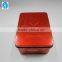 Metal box for gift packaging with hinge