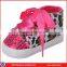 Newest ! Cute Dress Girl Flower Bow Baby Shoes 0- 24 Months manufacturer in China