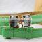 new korea style ladies and women double diamond buckle patent leather slim waist belt for decoration