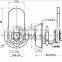 High security metal cabinet cam lock for ATM machine