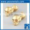 custom plating metal engrave 3D skull cufflinks manufacturer