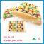 Foot Colorful Wheels Wooden Roller Relax Stress Relief Massager Board