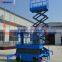 Outdoor indoor hydraulic mobile scissor lift table for cleaning