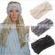 Cheap winter warmcrochet headband in 8 colors- ladies knit headbands wholesale