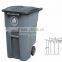 120L plastic wheelie garbage bins