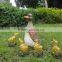 Little duck animal figurines solar sensor lights