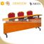 Hotel furniture metal frame conference table adjustable meeting table