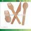 BD001 Mini Disposable Wooden/Bamboo Cutlery Spoon Fork Knife
