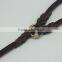 Two dog leashes genuine leather leash