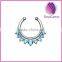 American&European style fake nose ring non piercing nose ring diamond nose ring