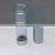 plastic airless bottle with aluminium lid AS vacuum bottle with pump