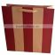Top grade black color paper gift bag with ribbon handle