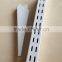 Heavy duty 50*50 metal chrome double slotted square channel tube