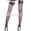 Taiwan Factory Skull with Bows Backseam Fishnet Stockings