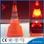 LED rubber folding traffic cone reflective tape