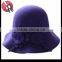 vintage traditional Wool Felt Men Women Formal Fancy Bowler Derby dress Hat Unisex