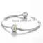 D141 new 925 silver colorful wave charm,women enamel charm beads