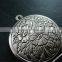 27mm Vintage Style Antiqued Silver Flower Photo Locket Pendant Charm DIY Supplies 1113026