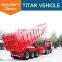 Titan 3 Axle Hydraulic End Dump Truck Trailer / Side Tipper Semi Trailer For Sale