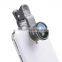 Detachable 180Degree Fisheye Lens+0.4X Wide-angle Lens+6X-10X Macro Lens Set For Mobile phones, Tablets, Pads and Notebook PCs