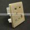 Electric wall switch and socket outlet usb plug wall socket