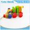 colorful Pull Along wiggles Dog Wooden Toy wiggles as you pull they make a clicking sound and make a fun baby