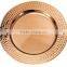 copper wedding table charger plate