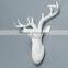 Wall Hanging White Resin Deer Head