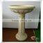 Beautiful resin antique round patio bird feeders with stand