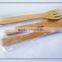 Wood dinnerware bamboo kitchenware spoon fork knife for hotel or restaurant