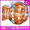 2016 Wholesale intelligent kids toy wooden ball maze game W11H009