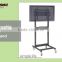 Adjustable in height monitor display stand, TV movable floor bracket stand