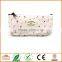 Flower Floral Pencil Pen Case Cosmetic Makeup Bag Off-White