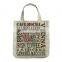 New Retro Craft Cotton Linen Tote Shopping Bags with competitive price