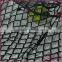 Black stretch sqare design tricot fabric, french tulle lace fabric