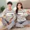 Hot sale couple lovers sleep wear mature sleeping wear for winter comfortable pajamas