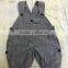 Wholesale baby clothing set 2017 grey overalls and polo tee shirt cotton suits
