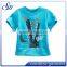 Cotton OEM Plain Unisex T Shirt Well Fitting Blue Kids Tee Shirt