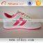 2016 Hot selling pu leather white casual shoes women free sample alibaba china